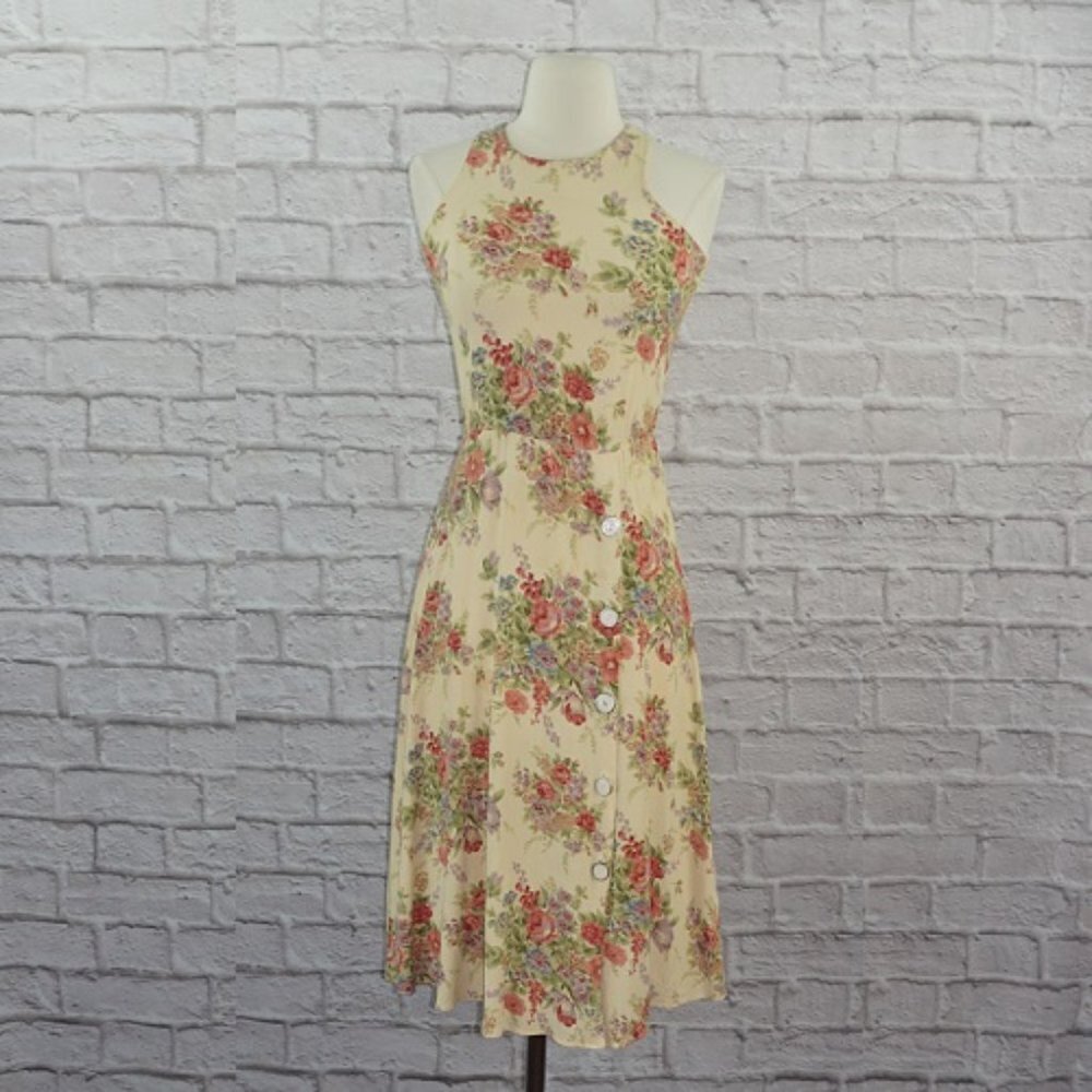 Vintage 80s Floral Dress